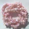 34 inch strand of Dyed Pink Mother of Pearl Chips